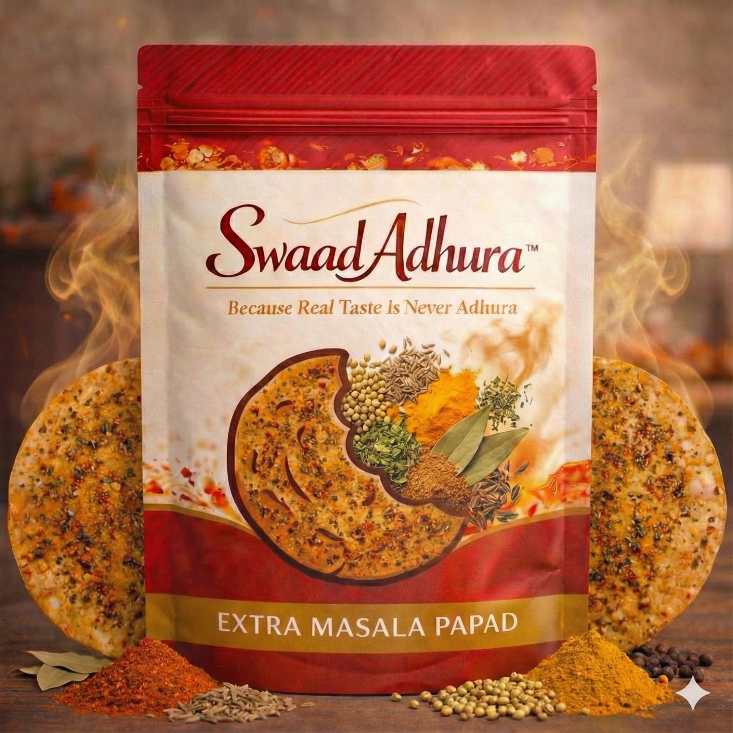 Swaad Adhura Extra Masala Papad – Extra Hot Spicy Papad