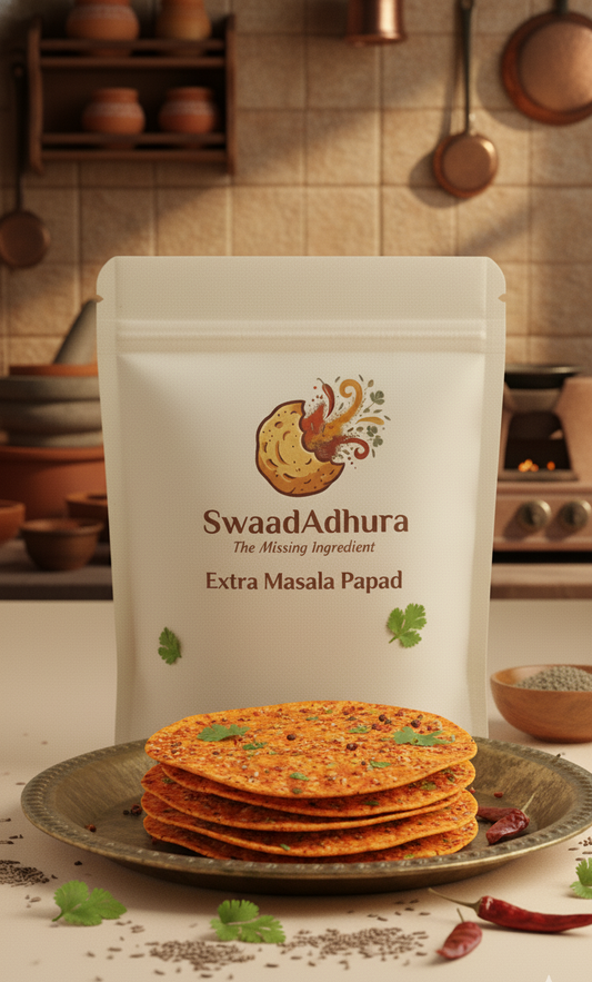 Swaad Adhura Extra Masala Papad – Extra Hot Spicy Papad