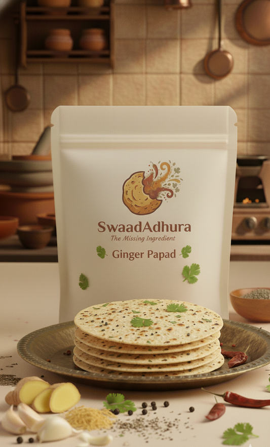 Swaad Adhura Ginger Papad – Bold & Flavorful Papad