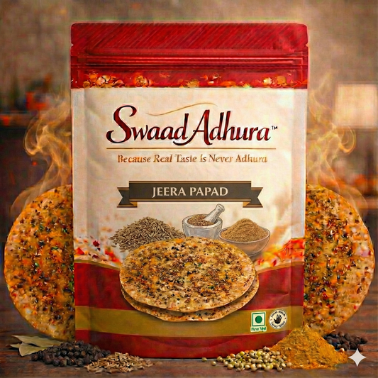 Swaad Adhura Jeera Papad – Traditional Handmade Papad