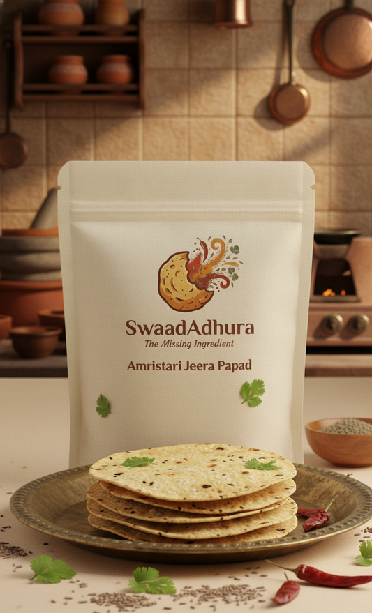 Swaad Adhura Jeera Papad – Traditional Handmade Papad
